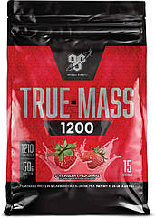 Гейнер для набору маси BSN True-Mass 1200 (4,65 кг) БСН тру мас strawberry milkshake