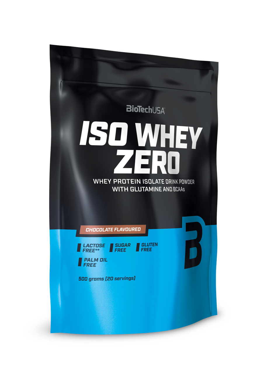 Сироватковий протеїн ізолят BioTech Iso Whey Zero (500 г) біотеч з вей зеро vanilla