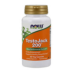 Бустер тестостерона Now Foods Testo Jack 200 (60 капс) нау фудс тісто джек