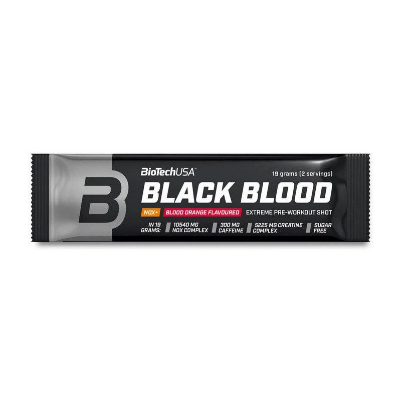 Предтренік BioTech Black Blood Nox + (19 g) біотеч блек блад blueberry-lime