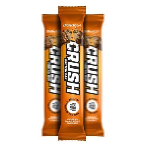 Протеїновий батончик BioTech Crush protein bar (64 г) біотеч chocolate peanut butter