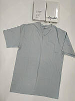 Чоловіча сіра мис бавовняна футболка anjelik анжелік