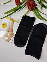 Тоненькие женские носочки черного цвета omsa 8den