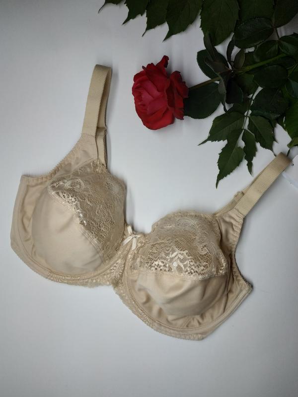 Бюстгальтер м’який тілесний з мереживом aveline 661710- білорусь, фото 1