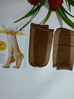 Мягкие тоненькие женские бежевые носочки omsa 8 den