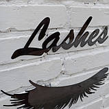 Логотип лешмейкера. Вії. Декор у салон фарби, фото 4