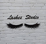 Логотип лешмейкера. Вії. Декор у салон фарби, фото 2