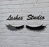 Логотип лешмейкера. Вії. Декор у салон фарби, фото 3