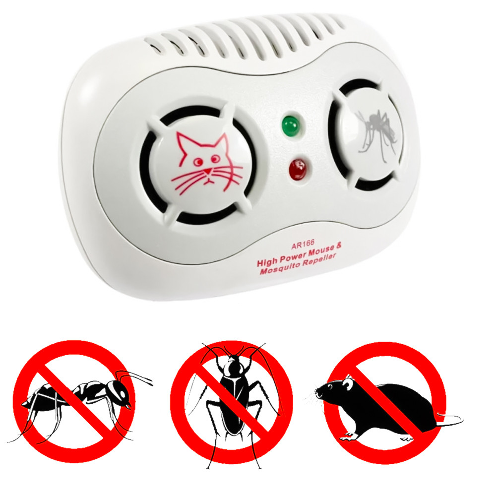 Ультразвуковий відлякувач мишей AR 166В електронний відлякувач гризунів та комах