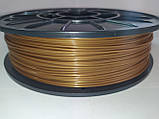 PLA (ПЛА) пластик для 3D принтера Бронзовий 1,75 mm 0,75 кг, фото 2