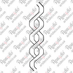 Фриз декоративний 907х205х12х6 невальц. Арт. 15.005