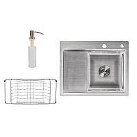 Кухонна мийка Lidz H6350R 3.0/0.8 мм Brush (LIDZH6350RBRU3008)