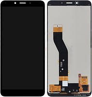 Дисплей для LG X120 K20 2019, модуль (экран и сенсор), черный, оригинал