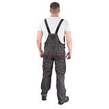 Напівкомбінезон робочий 80 % поліестер, 20 % бавовна, щільність 260 г/м2, XL INTERTOOL SP-3024, фото 5