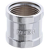 З'єднувальна муфта 1" (хром) KOER KF.C10.CHR (KF0118), фото 4