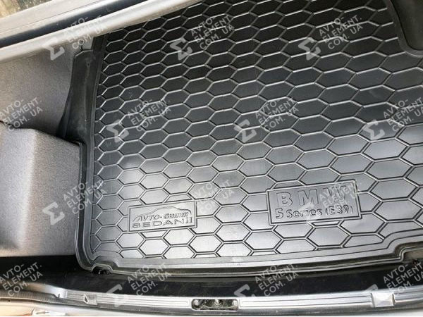 Коврик в багажник BMW 5 E39 (1995-2004) (седан) (с боксом усилит.) (Avto-Gumm) - фото 2 - id-p1421681505