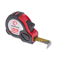 Рулетка сталева з фіксатором 8 м х 25,0 мм INTERTOOL МТ-0608