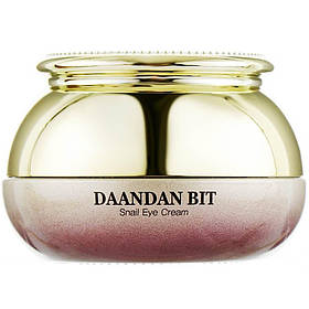 Антивіковий крем для шкіри навколо очей з муцином равлика Daandan Bit Snail Eye Cream 50 г