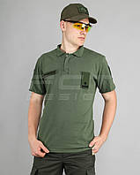 Футболка Поло ЗСУ хб хакі