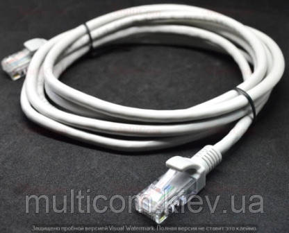 05-14-011. Патчкорд Cat.5Е, в тех. упаковці, сірий, 1м, фото 1