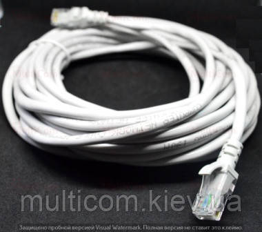 05-14-061. Патчкорд Cat.5Е, в тех. упаковці, сірий, 7,5м, фото 1