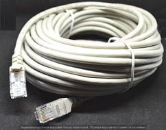 05-14-101. Патчкорд Cat.5Е, в тех. упаковці, сірий, 25м