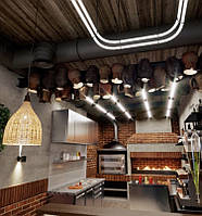 Глечик-люстра з червоної глини h 25 см