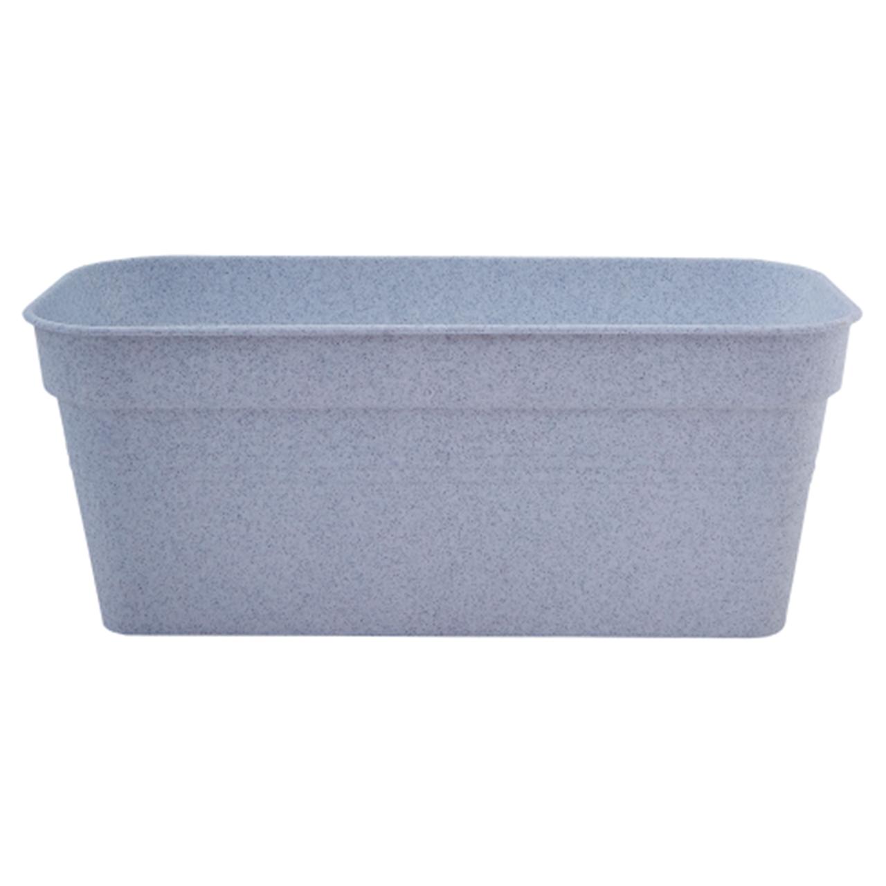 Вазон балконний Глорія 50х18 см 9 л білий флок Алеана, фото 1