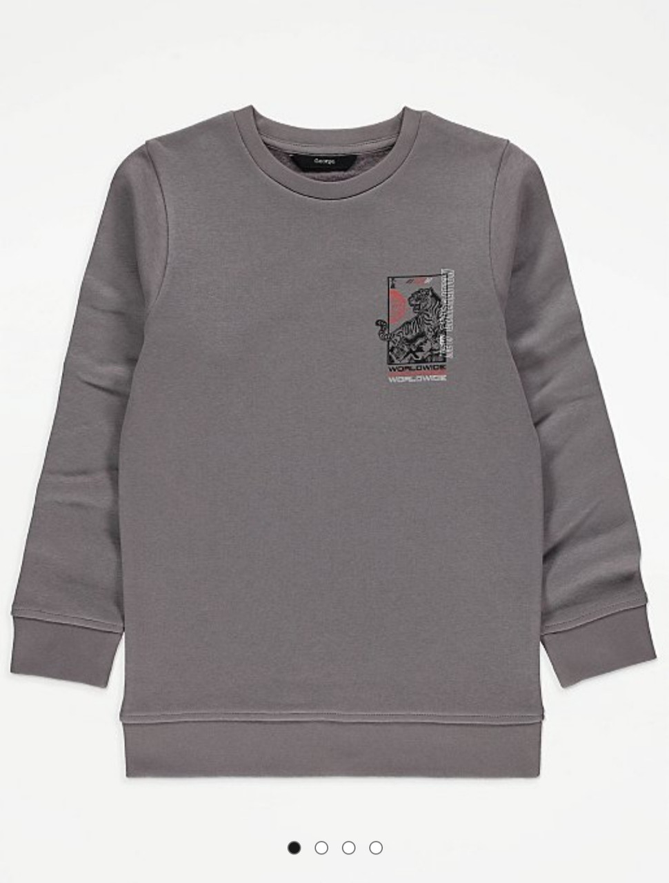 Світшот дитячий сірого кольору  George (Англія) р. 110/116см, фото 1