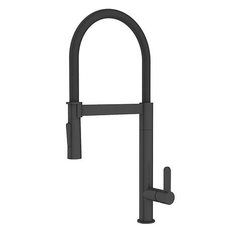 PIVOT SS змішувач для кухні, чорний матовий, 25 мм Арт. f03408501SB, фото 1