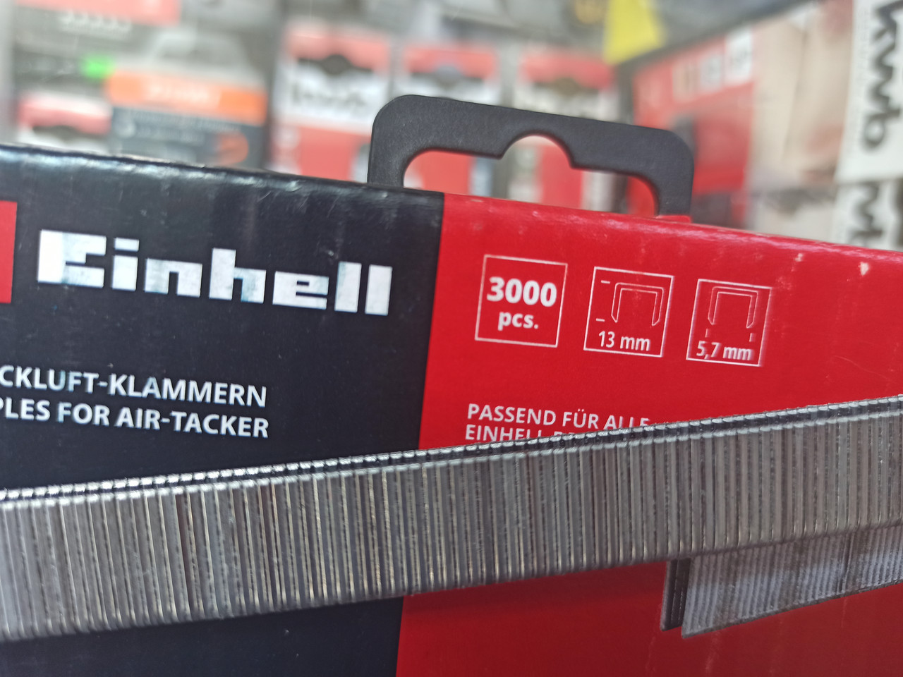 Скоби для степлера 3000 шт. 5,7х13мм Einhell