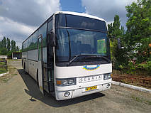 Производство и замена лобового стекла триплекс на автобусе Irizar Everest на шасси Scania K113 в Никополе (Украина). 1