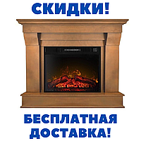 Каминокомплект угловой ArtiFlame ALBION CORNER AF23S ДУБ АНТИК (С ИМИТАЦИЕЙ ТРЕСКА ДРОВ)