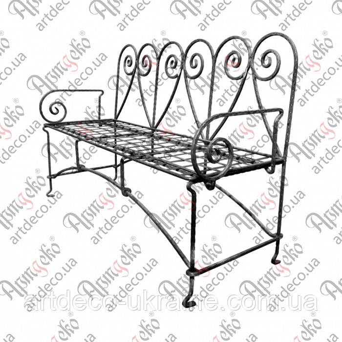 Диван кований 1550х550х1000 Арт. 68.005, фото 1