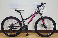 Женский спортивный алюминиевый велосипед MTB Corso 68147 MERCURY колеса 27,5д / Shimano / 21 скорость / черный