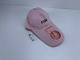 Літня кепка з вентилятором Розова, фото 5