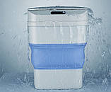 Відро для сміття з сенсорним датчиком складне 8 л сміттєвий кошик з автоматичним відкриттям ZSW-L11, фото 7