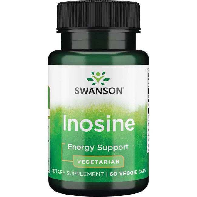 Інозин, Swanson, Inosine 500 мг, 60 капсул