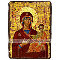 Икона Одигитрия Божией Матери ,икона на дереве 130х170 мм