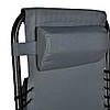 Шезлонг розкладний "Атланта" сірий 10047, фото 7