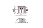 Намет 2 місний двошаровий з тамбуром Mountain 2 Tramp, TRT-022-green, фото 2
