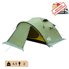 Намет 2 місний двошаровий з тамбуром Mountain 2 Tramp, TRT-022-green