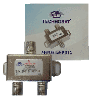 Делитель ТВ сигнала Technosat SPD12 с проходом питания (2 Way Splitter PowerPass)