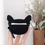 Чохол для навушників AirPods Pro бульдог чорний, фото 3