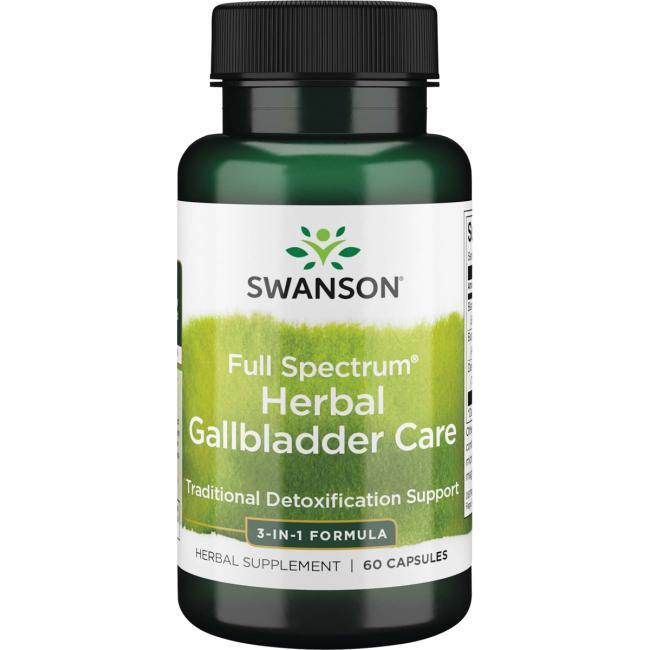 Комплекс для жовчного міхура, Swanson, Herbal Gallbladder Care, 60 капсул