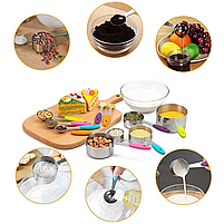 Набір ковшів і мірних ложок Cooking House з нержавіючою сталі 10шт., фото 10