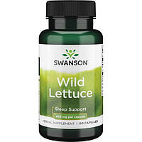 Латук Дикий, Swanson, Wild Lettuce, 450 мг, 60 капсул