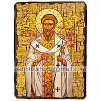 Икона Григорий Двоеслов, Великий, папа Римский Святитель ,икона на дереве 130х170 мм