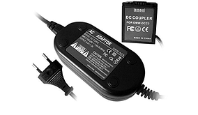 Мережний адаптер DMW-AC8+DMW-DCC3 (замість акумулятора DMW-BLB13) для камер Panasonic – живлення від мережі