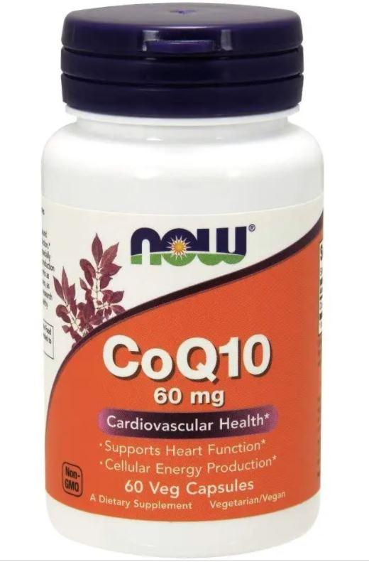 NOW Foods CoQ10 60 mg, Коензим Q10 (60 капс.)